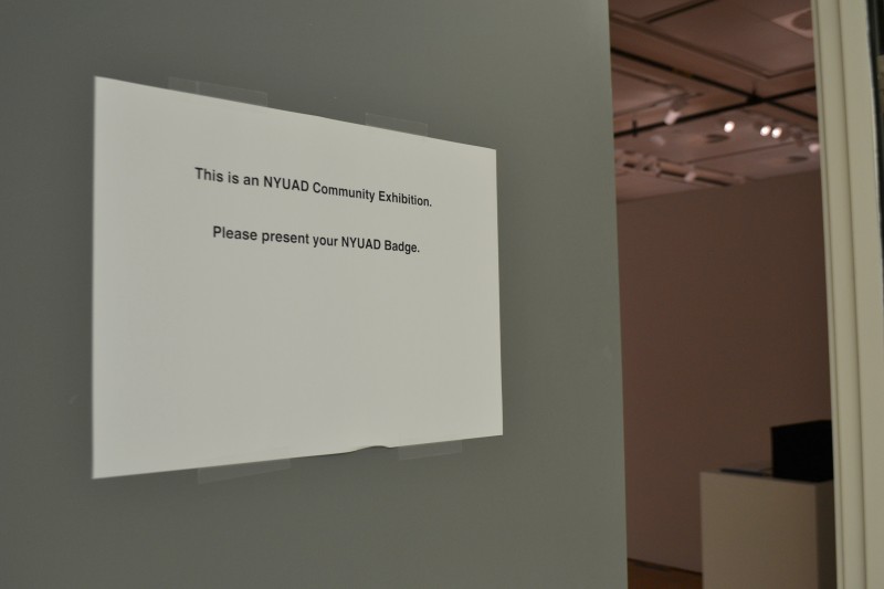 Sign on the door- the first thing you would see
